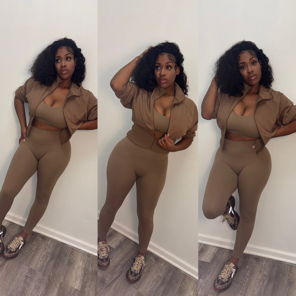 “ tamia” set ( brown )