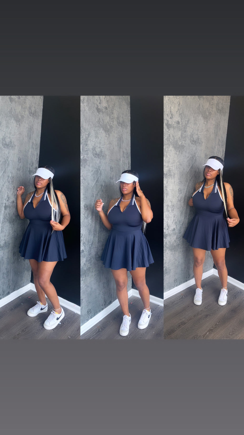 “ Vicky “ Tennis Dress ( Blue)