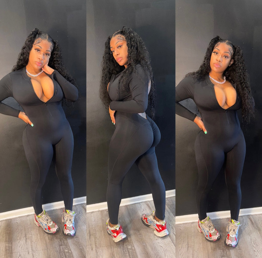 “ Backed Out “ Jumpsuit ( Black)